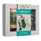 Makramee-Schmuckset"Choose Happy"(Petrol/Natur)