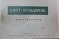 Orff-Schulwerk Musik für Kinder V (Edition 4453)