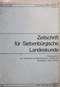 Zeitschrift für Siebenbürgische Landeskunde, 1. 72 Jahrgang Heft 2/78